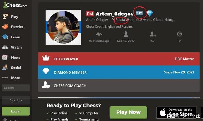俄罗斯封了国际象棋网站CHESS 因其改变了俄罗斯选手的国旗图像(图2)