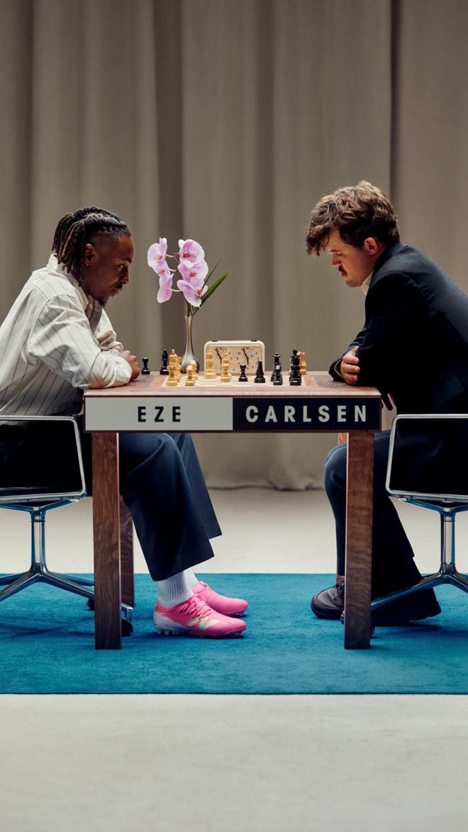 跨界对弈埃泽和国际象棋特级大师马格努斯-卡尔森合拍广告(图1)