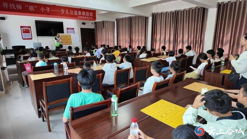 棋启童趣乐享暑假！谷城筑阳社区公益象棋培训班开班(图1)